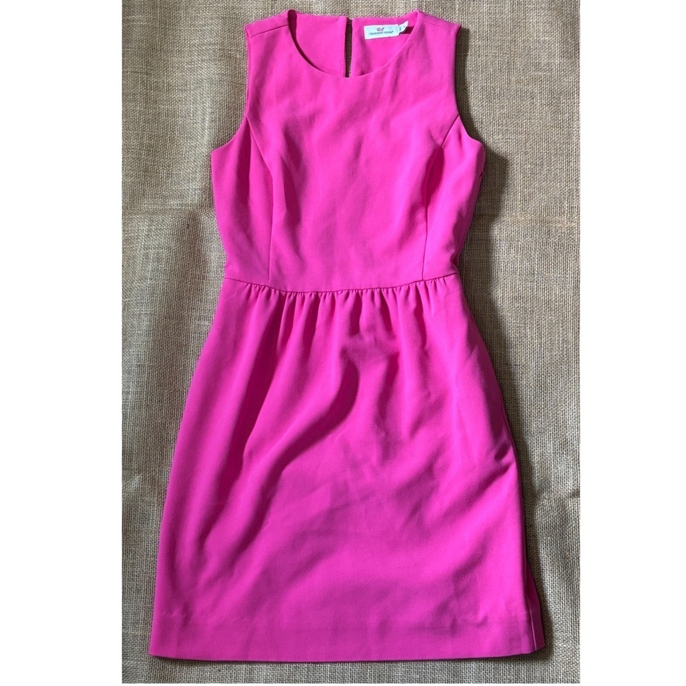 Vineyard Vines Pink Dress Size 0 Bright Old Money Preppy Barbiecore Summer